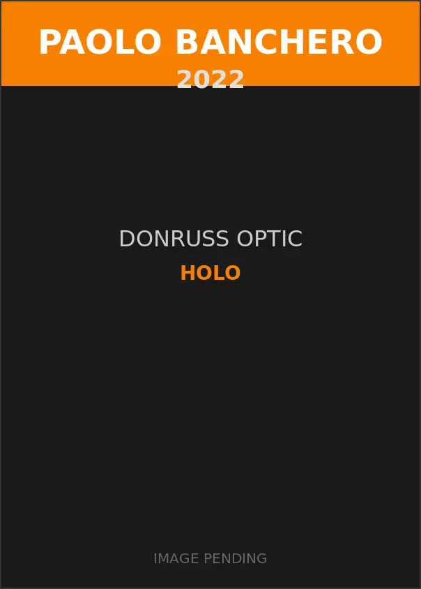 Paolo Banchero 2022 Donruss Optic Holo Card