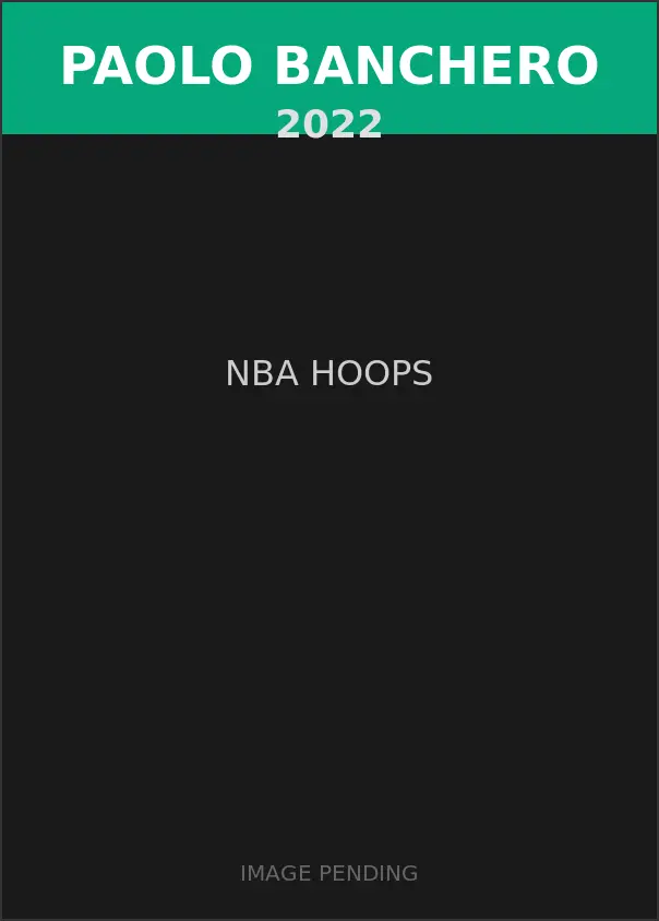 Paolo Banchero 2022 NBA Hoops Card