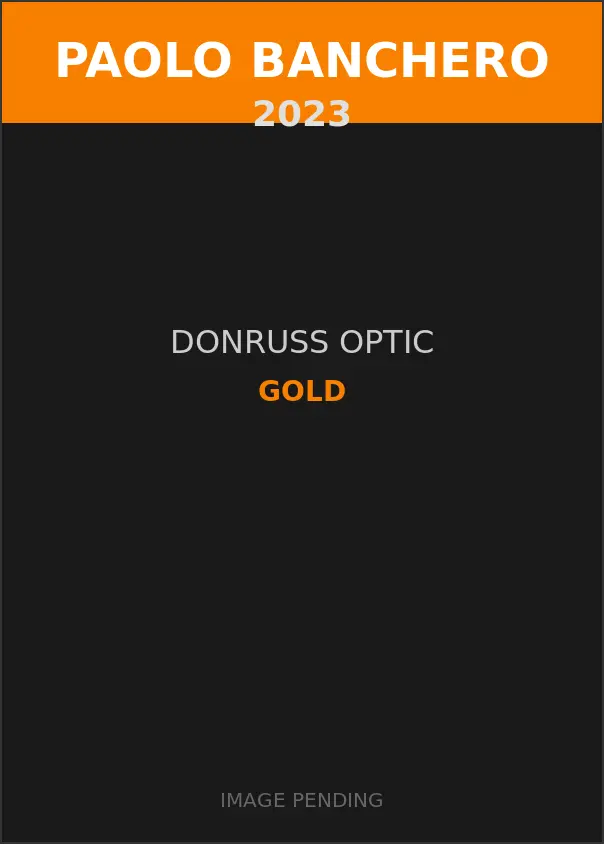 Paolo Banchero 2023 Donruss Optic Gold Card