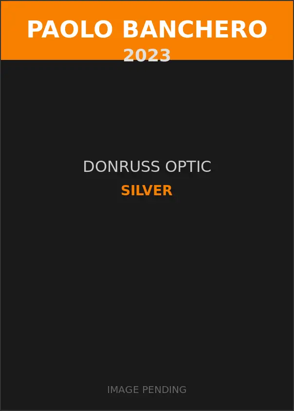 Paolo Banchero 2023 Donruss Optic Silver Card