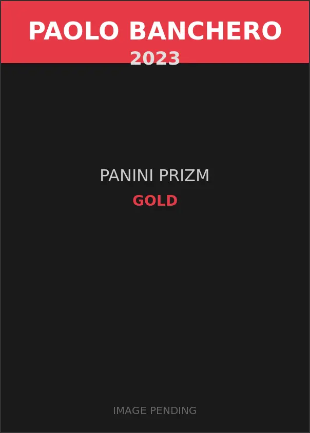 Paolo Banchero 2023 Panini Prizm Gold Card