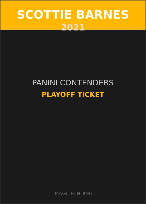 Scottie Barnes 2021 Panini Contenders Playoff Ticket Card