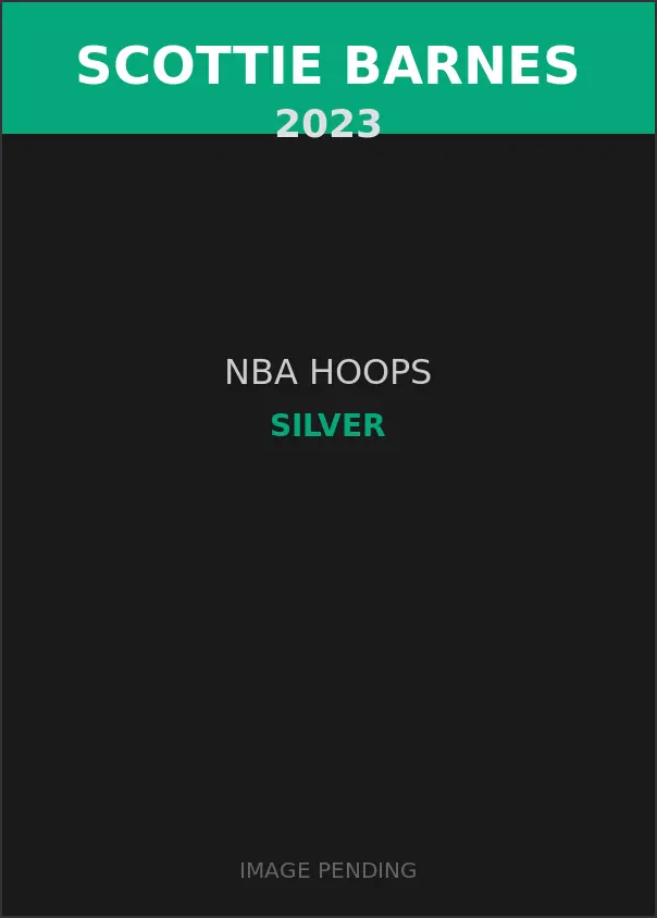 Scottie Barnes 2023 NBA Hoops Silver Card
