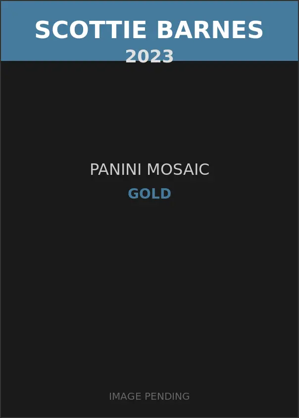 Scottie Barnes 2023 Panini Mosaic Gold Card