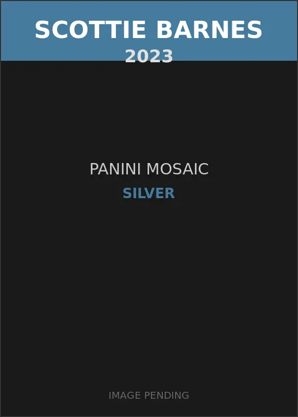 Scottie Barnes 2023 Panini Mosaic Silver Card