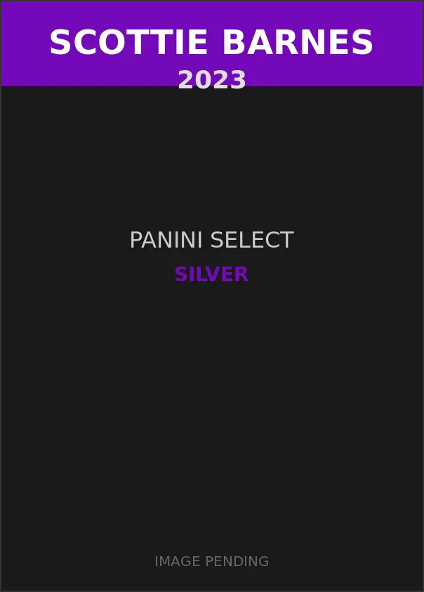 Scottie Barnes 2023 Panini Select Silver Card