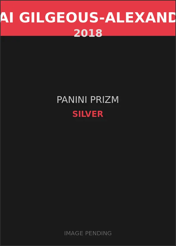 Shai Gilgeous-Alexander 2018 Panini Prizm Silver Card
