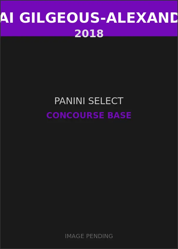 Shai Gilgeous-Alexander 2018 Panini Select Concourse Base Card