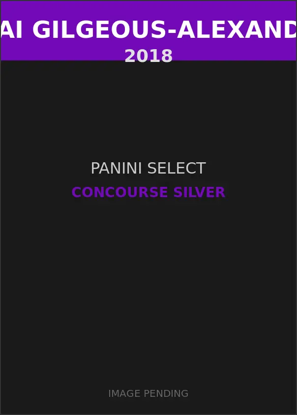 Shai Gilgeous-Alexander 2018 Panini Select Concourse Silver Card