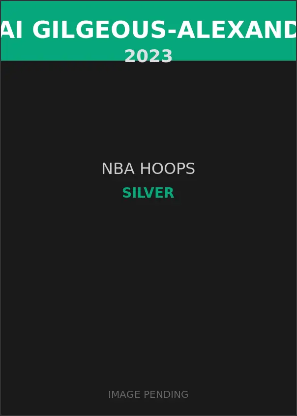 Shai Gilgeous-Alexander 2023 NBA Hoops Silver Card