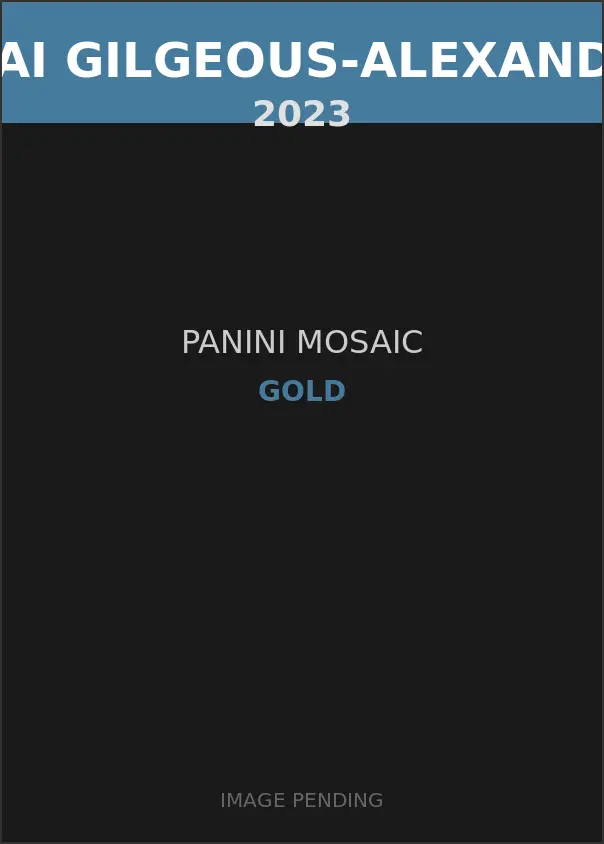 Shai Gilgeous-Alexander 2023 Panini Mosaic Gold Card