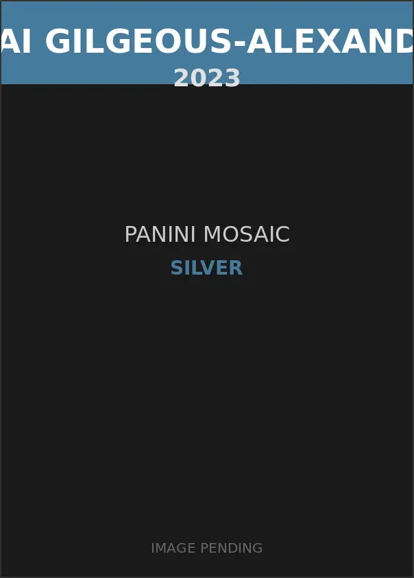 Shai Gilgeous-Alexander 2023 Panini Mosaic Silver Card