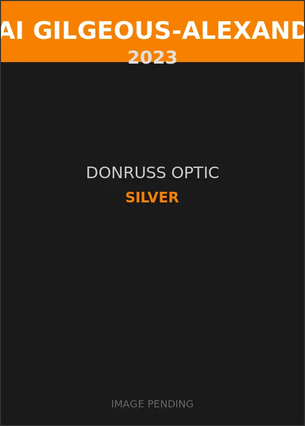 Shai Gilgeous-Alexander 2023 Donruss Optic Silver Card