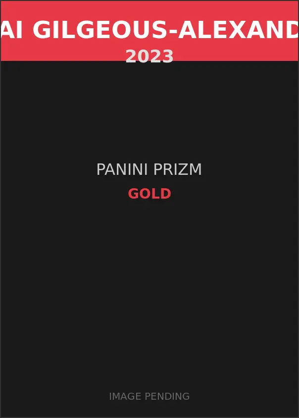 Shai Gilgeous-Alexander 2023 Panini Prizm Gold Card