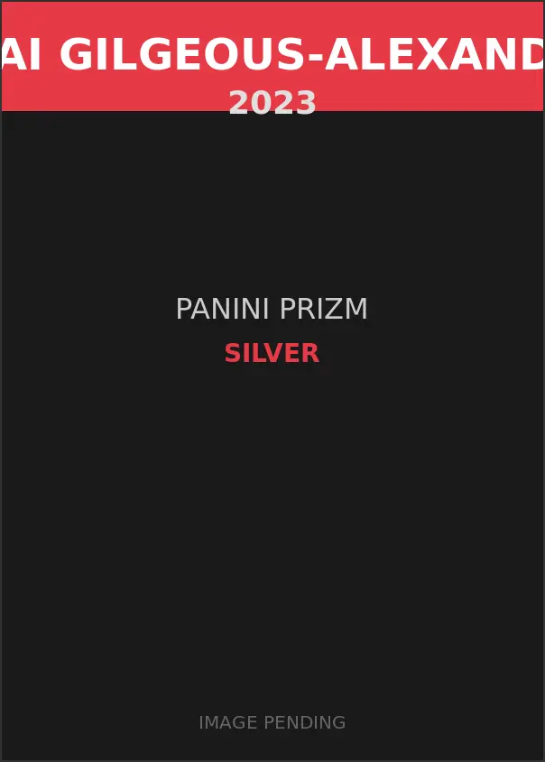 Shai Gilgeous-Alexander 2023 Panini Prizm Silver Card