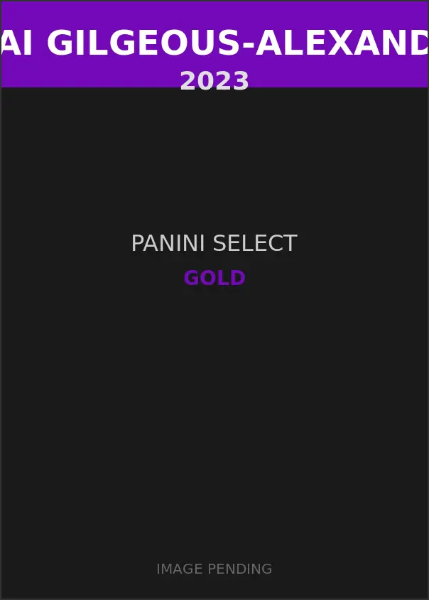 Shai Gilgeous-Alexander 2023 Panini Select Gold Card