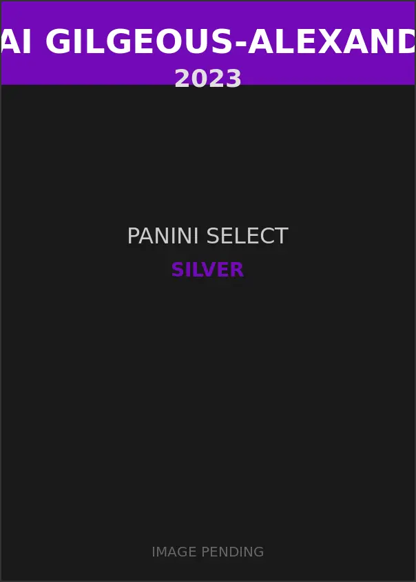 Shai Gilgeous-Alexander 2023 Panini Select Silver Card