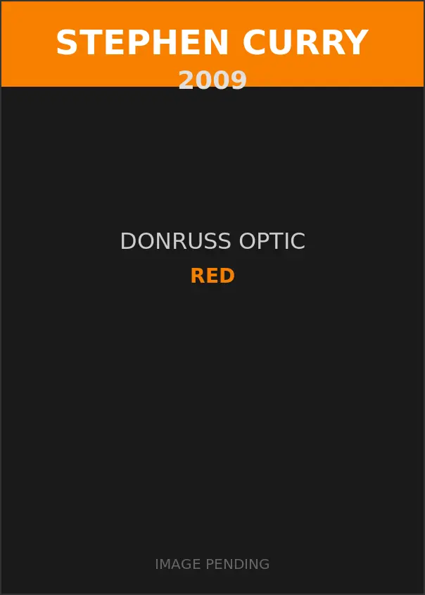 Stephen Curry 2009 Donruss Optic Red Card