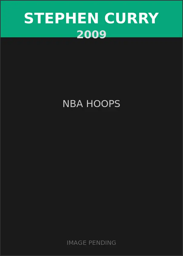 Stephen Curry 2009 NBA Hoops Card