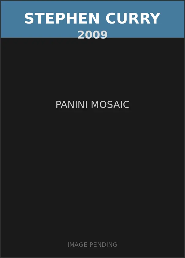 Stephen Curry 2009 Panini Mosaic Card