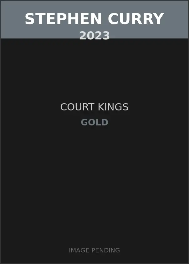 Stephen Curry 2023 Court Kings Gold Card