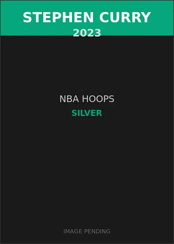 Stephen Curry 2023 NBA Hoops Silver Card