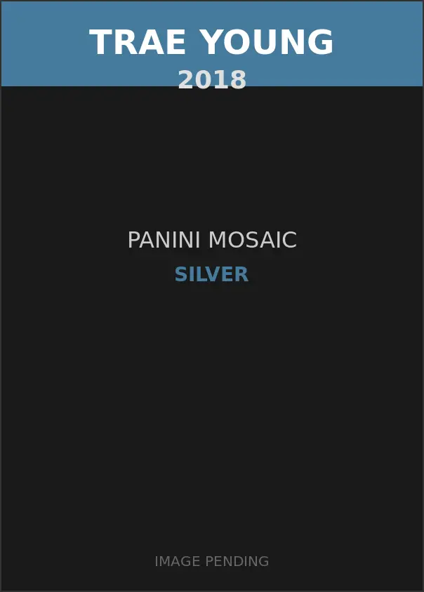 Trae Young 2018 Panini Mosaic Silver Card