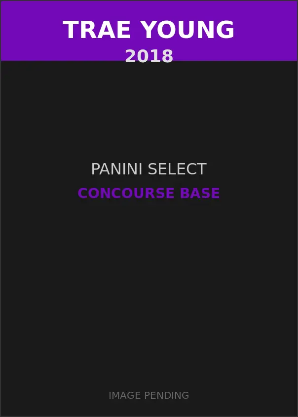 Trae Young 2018 Panini Select Concourse Base Card