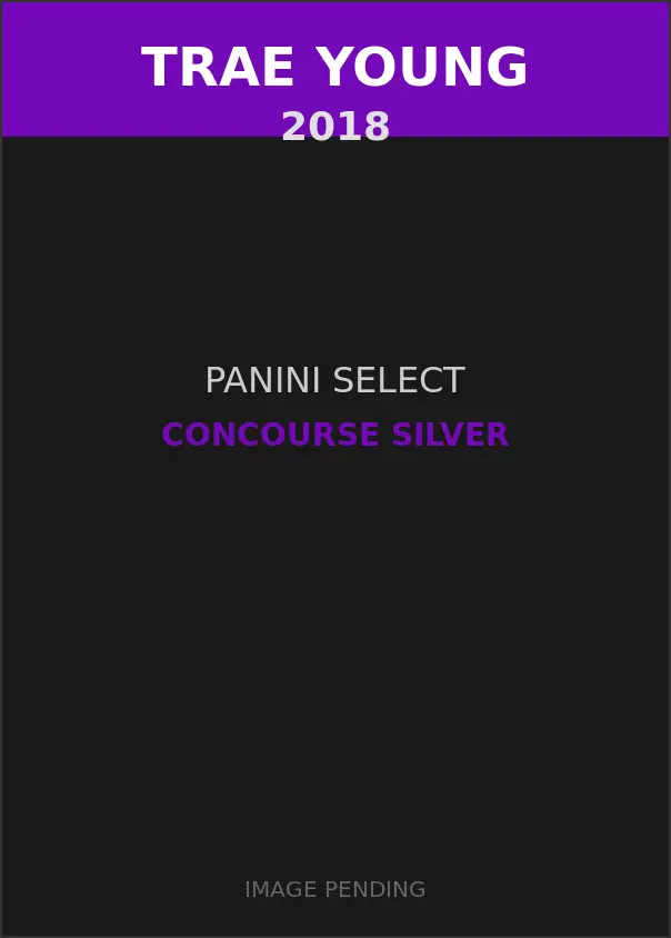 Trae Young 2018 Panini Select Concourse Silver Card