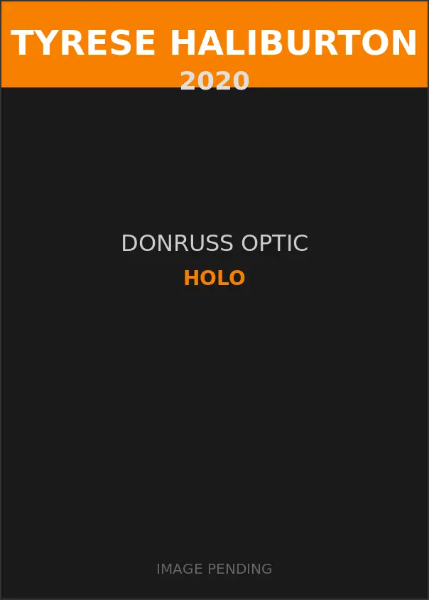 Tyrese Haliburton 2020 Donruss Optic Holo Card