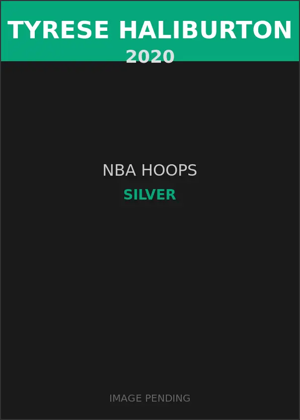 Tyrese Haliburton 2020 NBA Hoops Silver Card