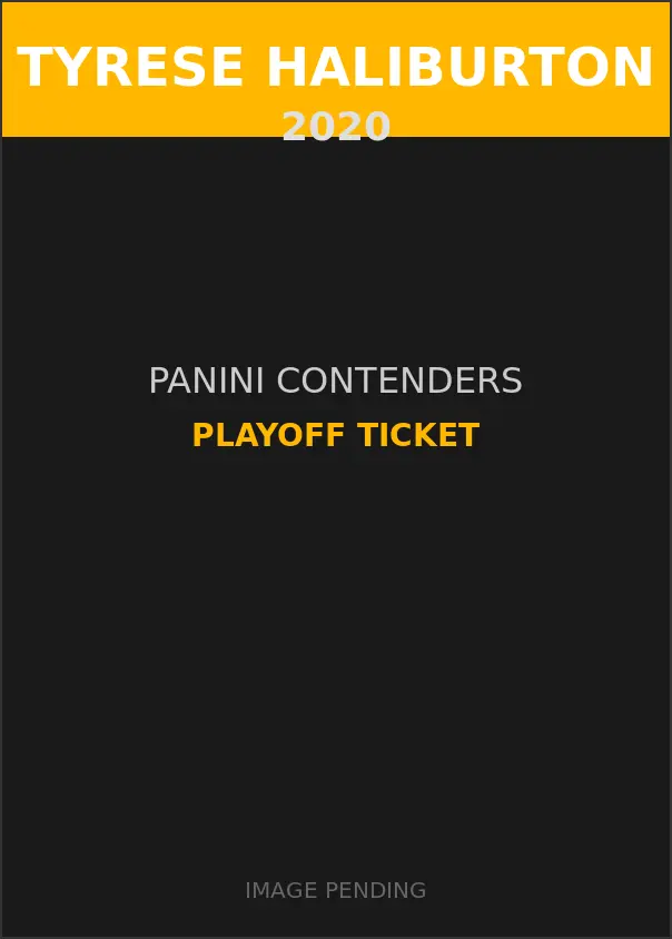 Tyrese Haliburton 2020 Panini Contenders Playoff Ticket Card