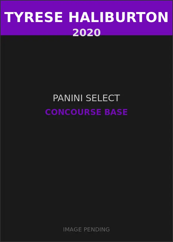 Tyrese Haliburton 2020 Panini Select Concourse Base Card