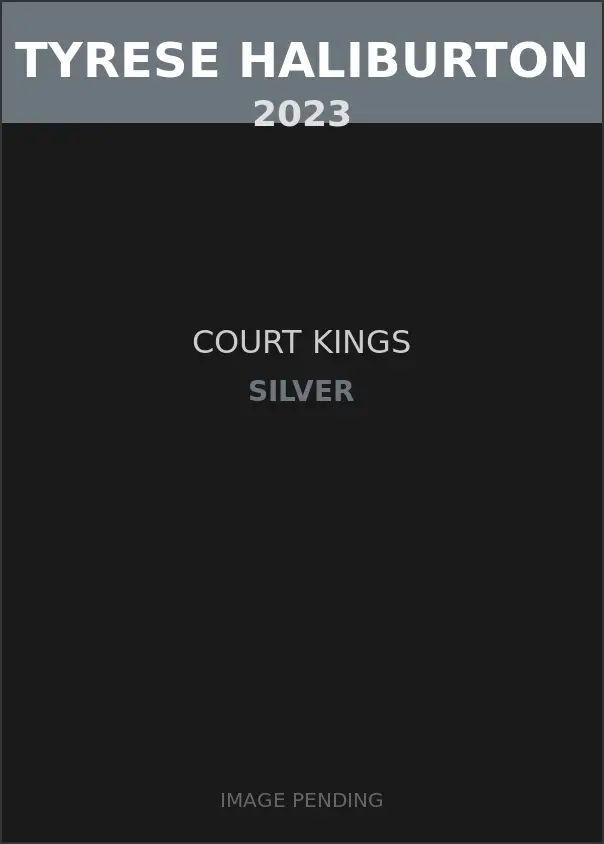 Tyrese Haliburton 2023 Court Kings Silver Card