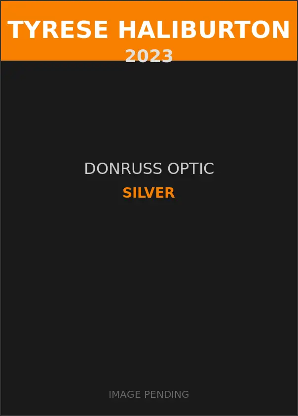 Tyrese Haliburton 2023 Donruss Optic Silver Card