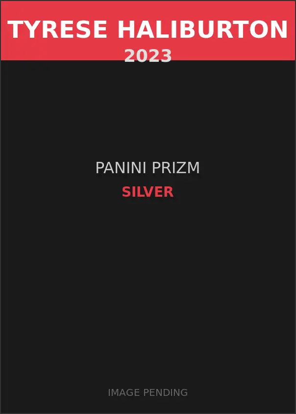 Tyrese Haliburton 2023 Panini Prizm Silver Card