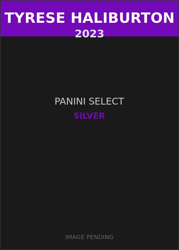 Tyrese Haliburton 2023 Panini Select Silver Card