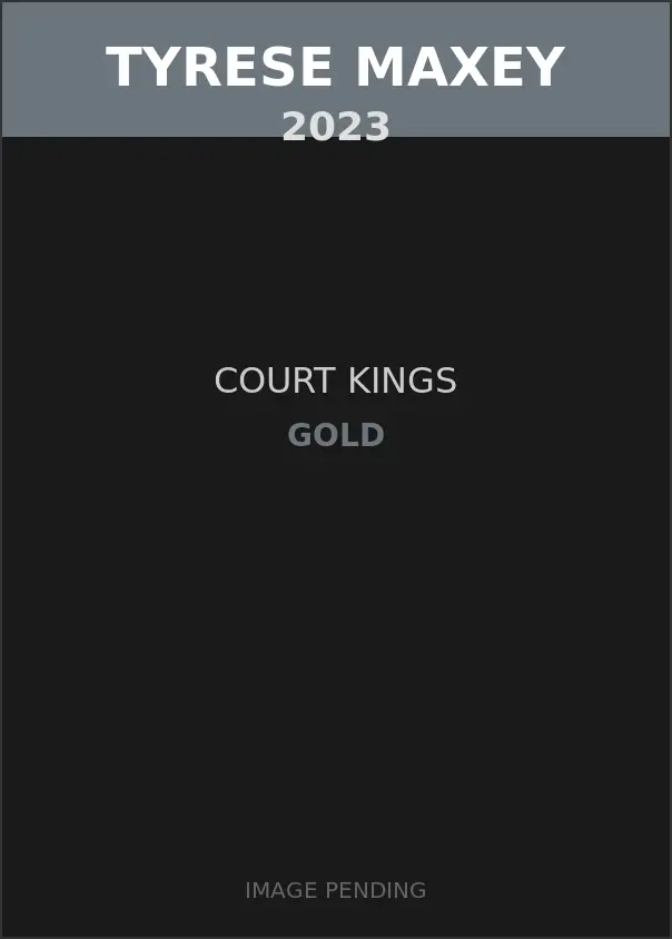 Tyrese Maxey 2023 Court Kings Gold Card