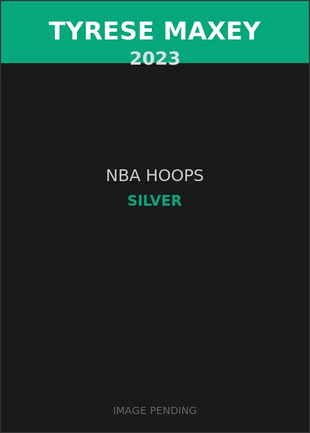 Tyrese Maxey 2023 NBA Hoops Silver Card