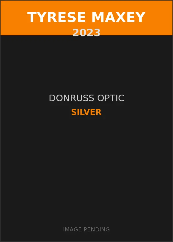 Tyrese Maxey 2023 Donruss Optic Silver Card