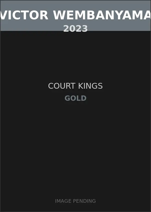 Victor Wembanyama 2023 Court Kings Gold Card
