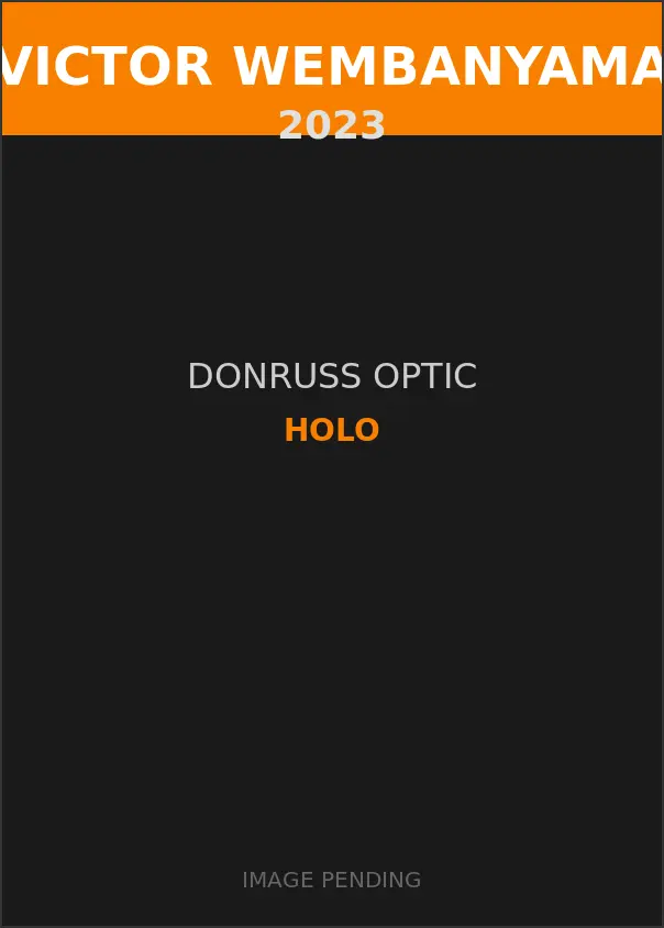 Victor Wembanyama 2023 Donruss Optic Holo Card