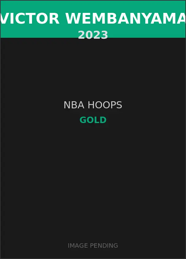 Victor Wembanyama 2023 NBA Hoops Gold Card