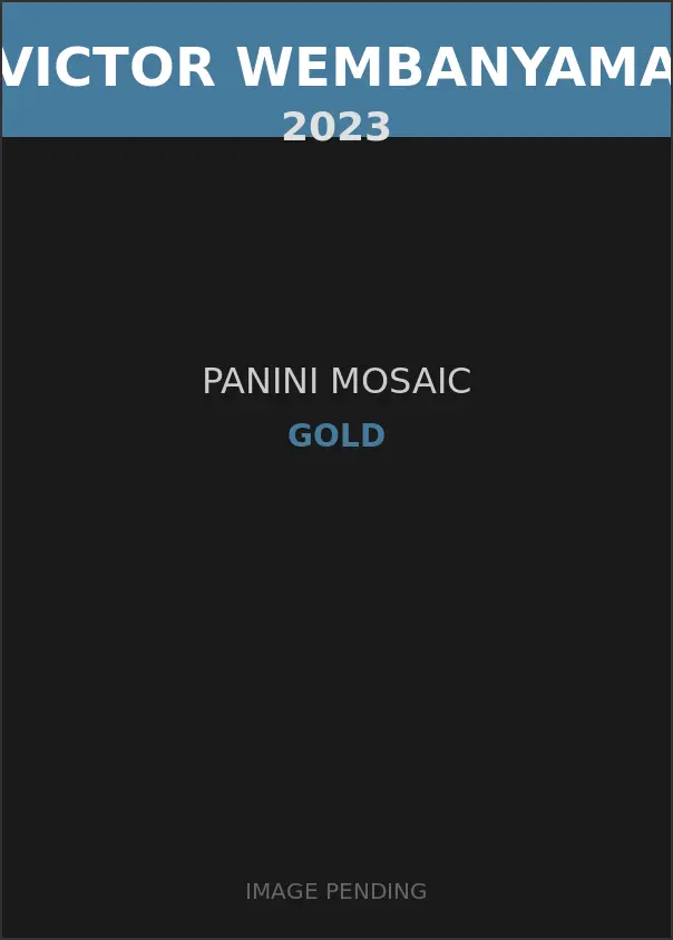 Victor Wembanyama 2023 Panini Mosaic Gold Card