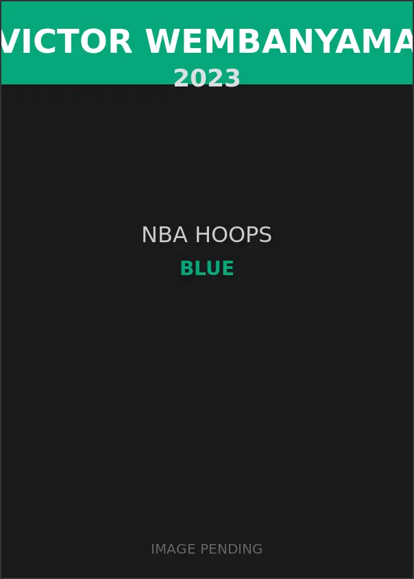 Victor Wembanyama 2023 NBA Hoops Blue Card