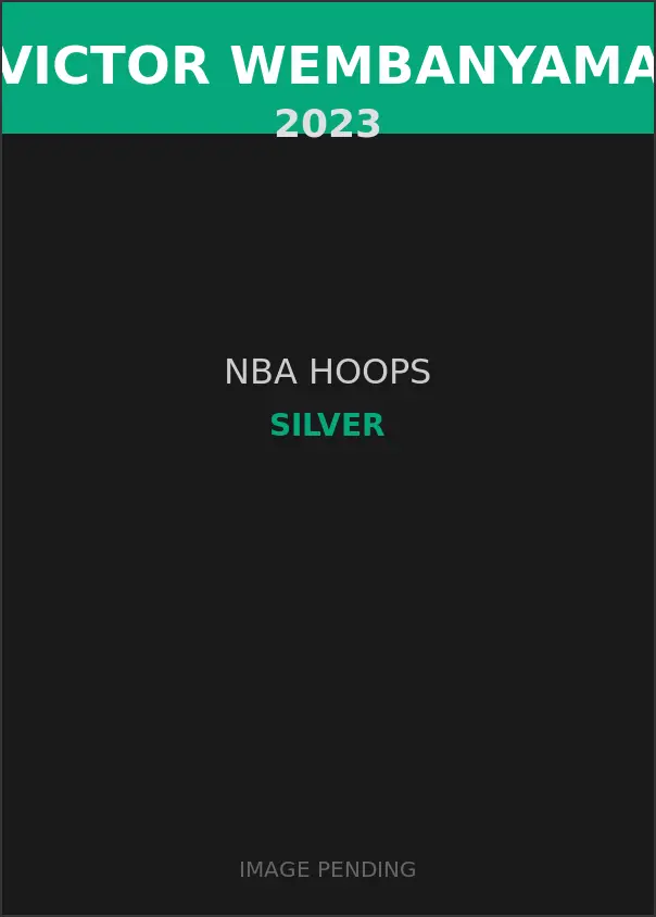 Victor Wembanyama 2023 NBA Hoops Silver Card