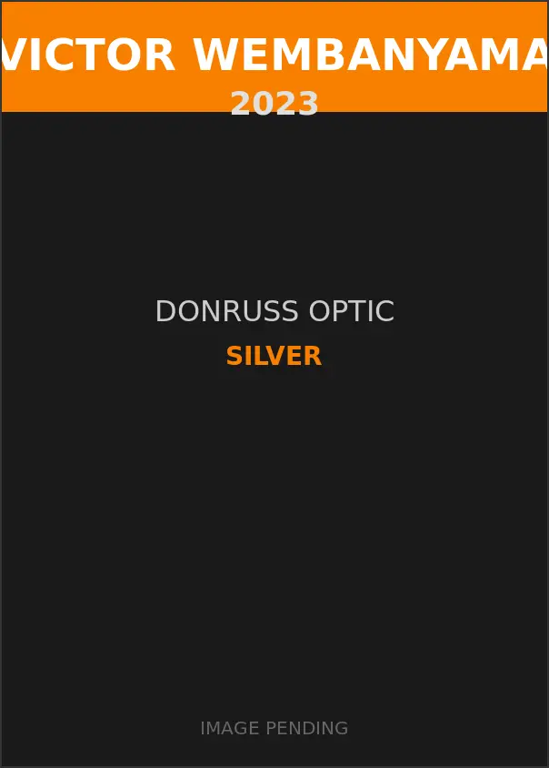 Victor Wembanyama 2023 Donruss Optic Silver Card