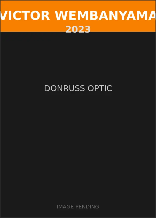 Victor Wembanyama 2023 Donruss Optic Card