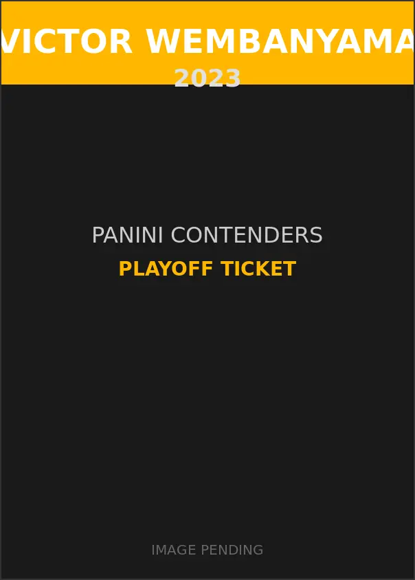 Victor Wembanyama 2023 Panini Contenders Playoff Ticket Card