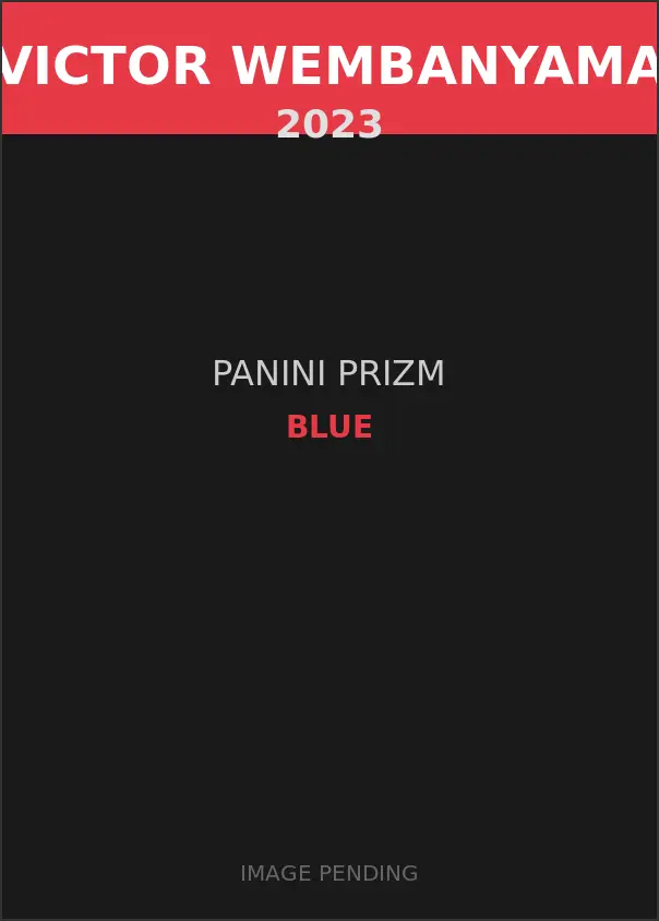 Victor Wembanyama 2023 Panini Prizm Blue Card